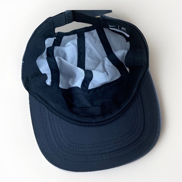 Vintage Nike AW84 Dri-fit 5 Panel Hat Cap OSFA Pin Striped - Picture 5 of 6